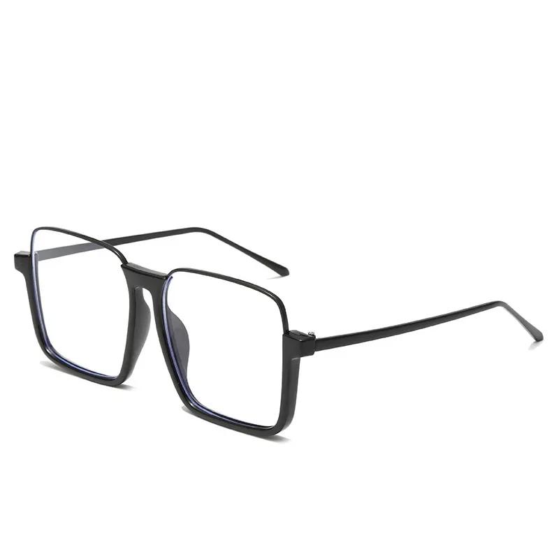 Vintage Large Frame Glasses Fashion Style Same Face Big Face Slimming Women'S Street Photography Sunglasses Uv Protection