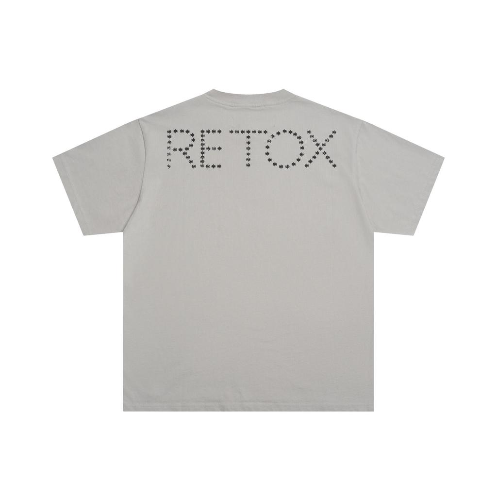 Herren- und Damen-Baumwoll-T-Shirt in hoher Qualität, Distressed-Waschung, Beliebte Mode, Studenten-Trendmarken-T-Shirt