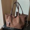Large capacity bag women's autumn new retro fashion shoulder bag commuter tote bag