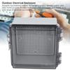 Waterproof Junction Box Transparent Hinged Cover IP67 ABS Plastic Electrical Enclosure With Mounting Plate For Outdoor