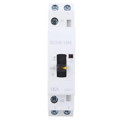 2P16A Household AC Contactor with Manual Control Function for Building Electrical 230V(2NO)