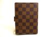 Authentischer LOUIS VUITTON Damier Leder Dokumentenhalter Kleiner Ring Terminplaner Hülle #b034 Vom Verkäufer überholt