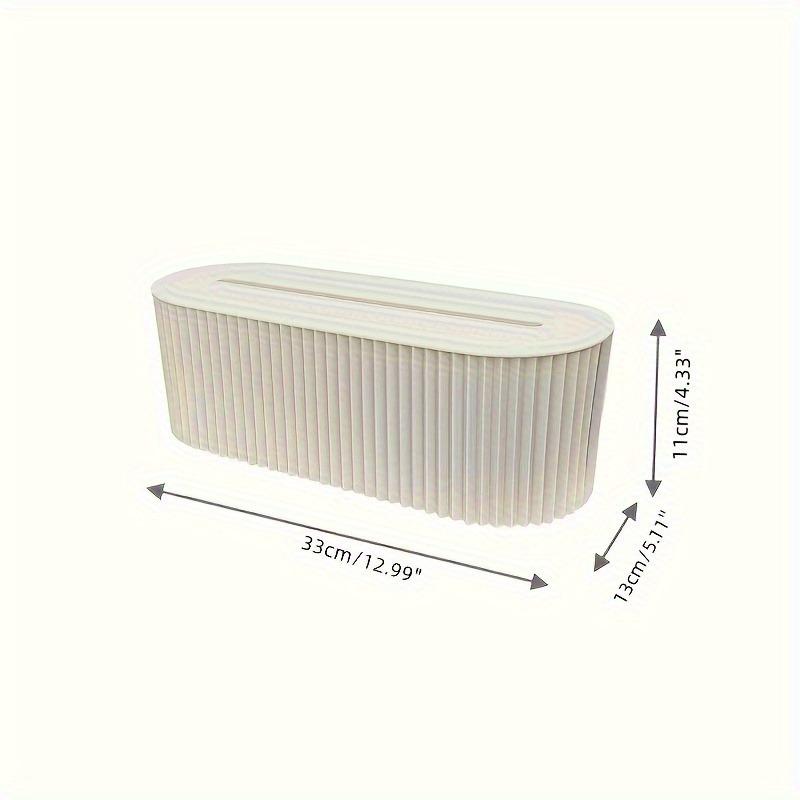 1pc Cable Storage Box with Lid for Office, High Capacity Cord Organizer, Space Saving Desktop Socket Cable Management Box