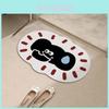 Cartoon Apple Sweating Elephant Pattern Door Mat With Quick Drying And Antislip For Living Room