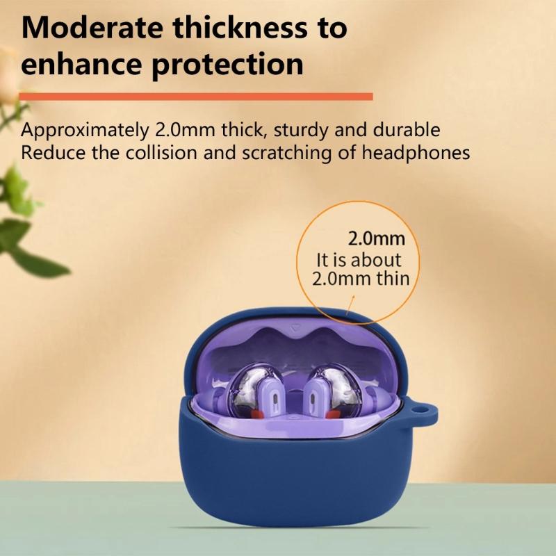 Flexible Soft Protector Case Housing For Tune Beam 2 Wireless Earbud Shockproof Cover Scratch Resistant Sleeve Daily Use