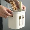 Spoon Fork Chopstick Holder Drain Rack 2 Grids Storage Box Tableware Organizer Kitchen Utensil