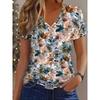 Summer Printed Women's T-shirt, Outdoor Daily Casual Fashionable Retro Clothing