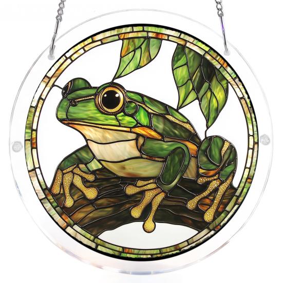 Buntglas-Stil Puzzle Sonnenfänger Acryl Fensterhänger Ornamente DIY Puzzle Kunst Sonnenfänger Set für Erwachsene
