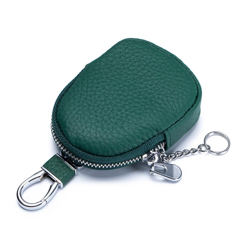 New mini change bag multi-function key storage bag universal earphone bag first layer cowhide small wallet