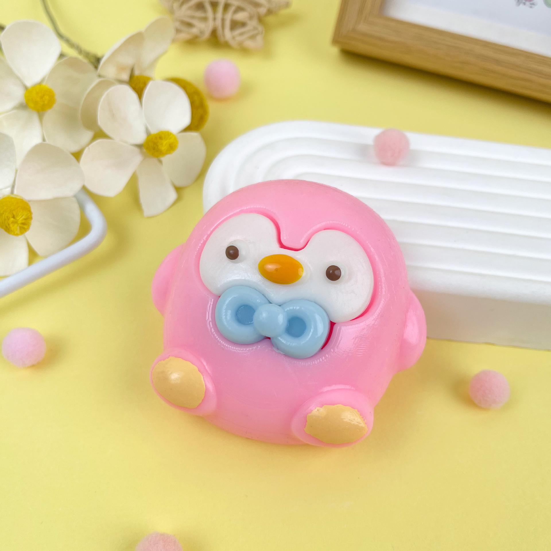 

Креативная игрушка-антистресс в виде пингвина - Наполнение жидкой грязью, Медленное восстановление формы, Подарок для снятия стресса для детей