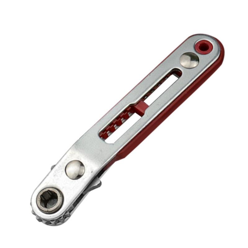 Bidirectional Flat Head Mini Angle Ratchet Wrench and Hex Screwdriver