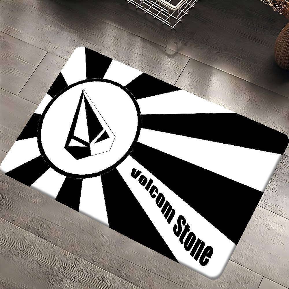 Volcoms Logo Room Mats Cheaper Anti-slip Modern Living Room Balcony Printed Welcome Rug 40x60 cm