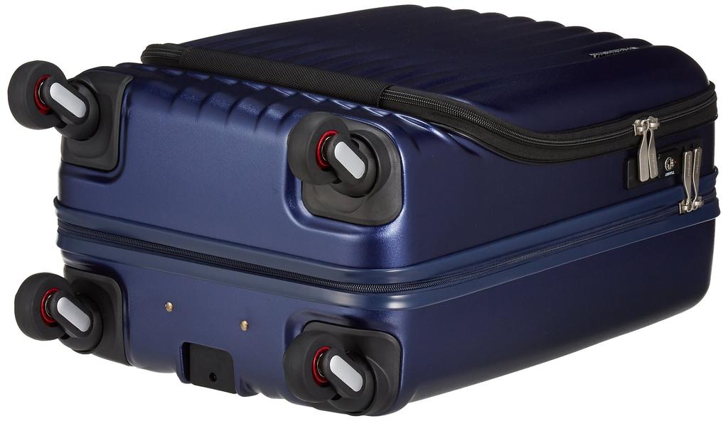 Valiză cu fermoar Clam Advance, 4 roți, cu opritor, roți frontale deschise, 34L, recipient de 46 cm [Frequenter] silențioasă/silențioasă 1-216 3,6 kg