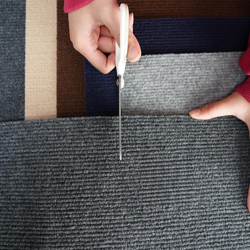 Trimmable Solid Wood Stair Mat Solid Color Step Mats Self-adhesive Non Slip Carpets Marble Tiles Step Stickers DIY At Will Silencing Noise Reduction