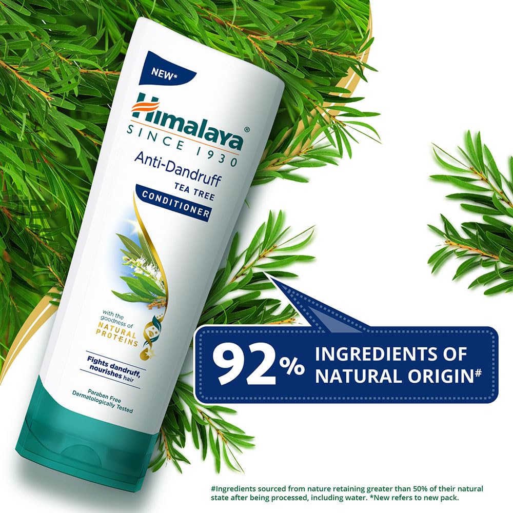 Himalaya Anti Dandruff Tea Tree Conditioner For All Hair Types 80ml – Nourishes, Smoothens, Reduces Breakage, Leaves Hair Soft And Healthy