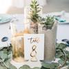 100Pcs Table Card Holder Triangle Shape Card Stand Clip Metal Table Number Holders Place Card for Wedding Party Office Desk