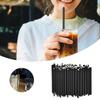 100 Pcs Paper Straws Long Cocktail Straws Disposable Straws For Smoothies Tumblers Cocktail Milkshake Straws For Party Travel