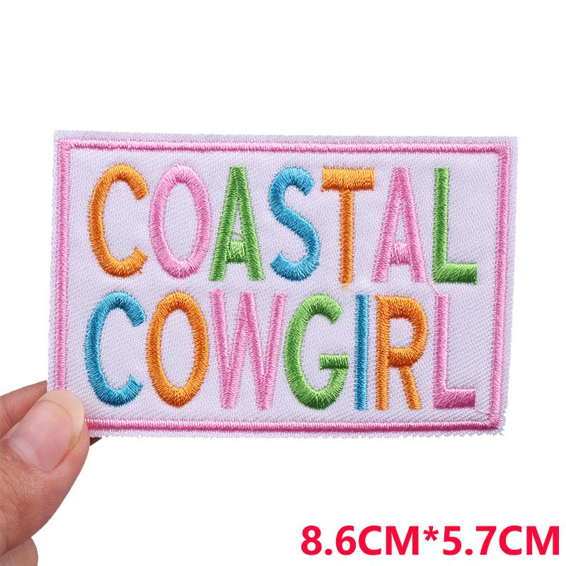 Jeans Backpack Embroidered Patch Cartoon/Letter Slogan Embroidery Patches Iron On Patches For Clothing Thermoadhesive Patches