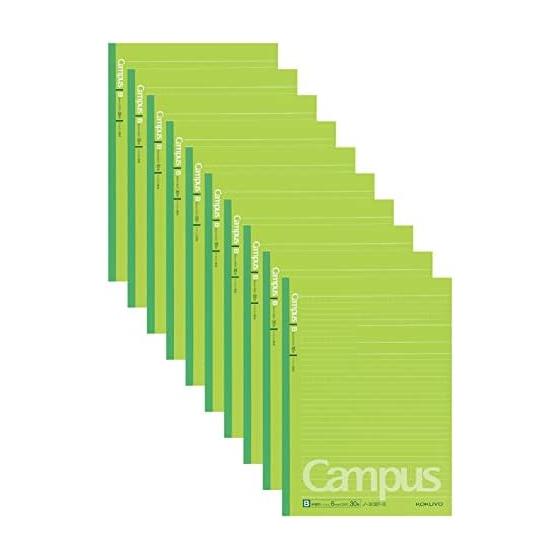 KOKUYO Note Campus Note Dotted Ruled B5 B Ruled Green 30 Sheets 10 Books Set No-3CBT-GX10