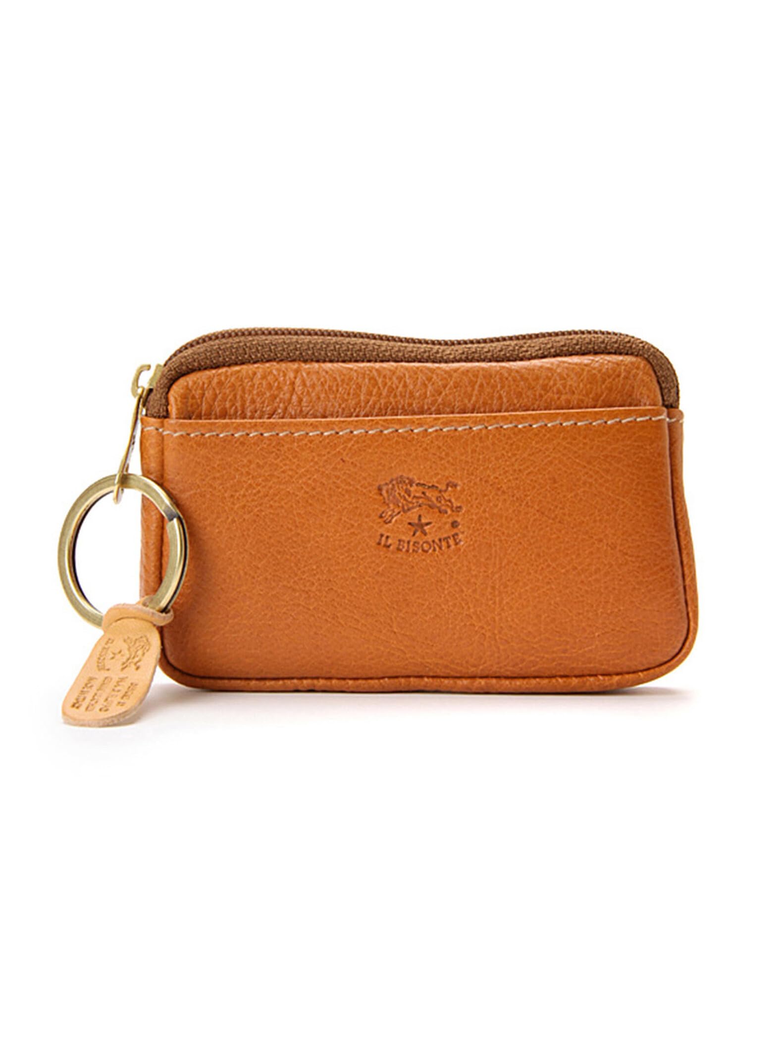 

Футляр для монет Гаманець для монет Шкіра Натуральна шкіра Теляча шкіра Унісекс Знебарвлений Коричневий Коричневий [IL BISONTE] Жіночий Чоловічий