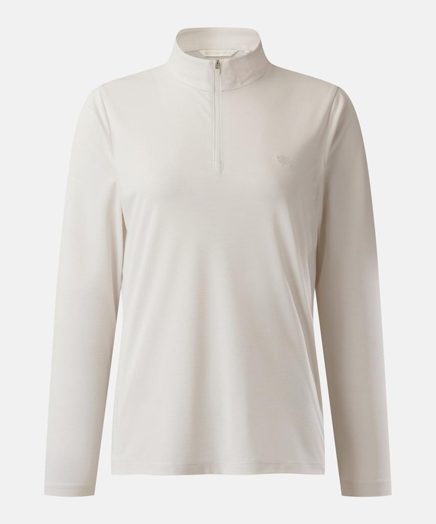 Koolongseupocheu Women'S Basic Zip-Up Long Sleeve T-Shirt Jktbm26252Cre