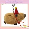Capybara Plush Pendant Toy Cross-border Stock Squeaky Guinea Pig Keychain Hanging Ornament Stuffed Animal