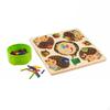 Hedgehog Counting Board Learning Wooden Game Numbers for Homeschooling