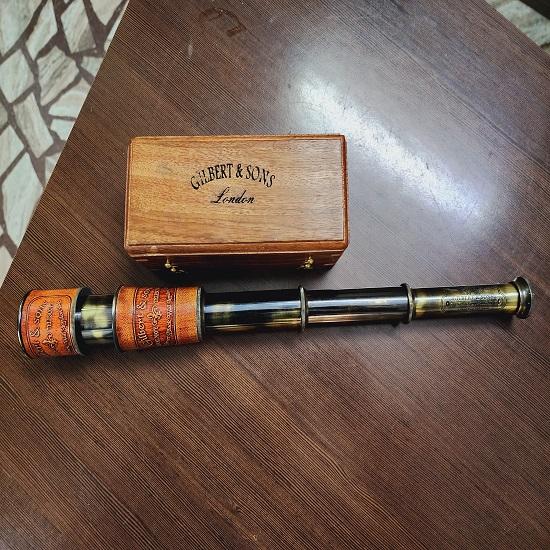 Unique Gilbert Sons Functional Telescope Brass Made Royal Navy London 1895