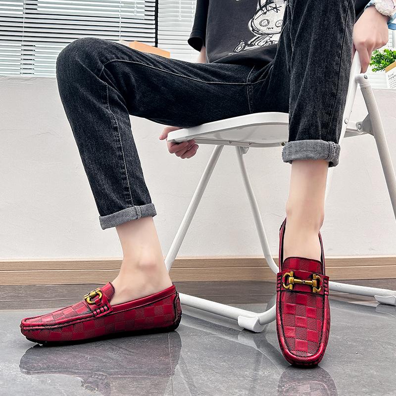 Men’s Moccasins Penny Loafer Driving Shoes Comfort Leather Flats Casual Slip-ons Plus Size Color Shoes for Men