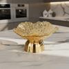 Decorative Flower High-foot Fruit Plate Large Capacity Fruit Basin Snack Display Tray  Living Room