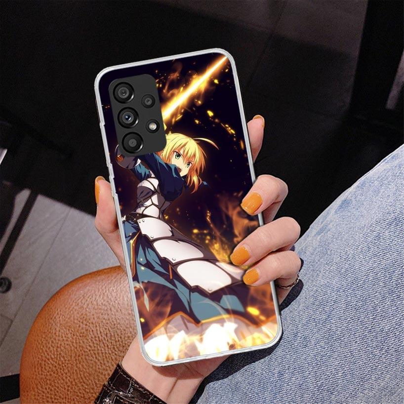 Fate Zero Stay Night Saber Phnoe Case for Samsung Galaxy A17 A37 A57 A16 A26 A36 A56 A15 A14 A13 A55 A54 A53 A35 A34 A33 A25 A24