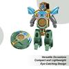 4pcs/bag ABS Deformed Robot Fidget Gyro Silent Fingertip Gyro Fingertip Decompression Toy  School