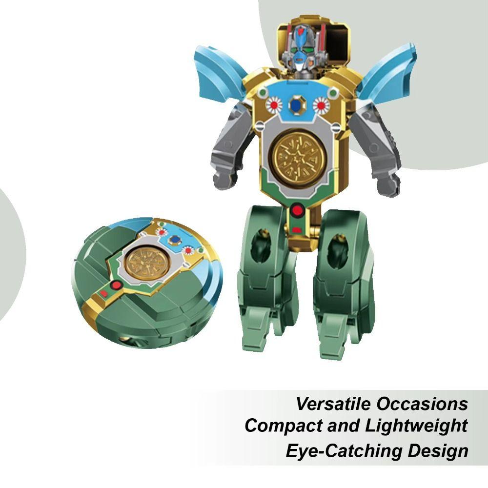 4pcs/bag ABS Deformed Robot Fidget Gyro Silent Fingertip Gyro Fingertip Decompression Toy School
