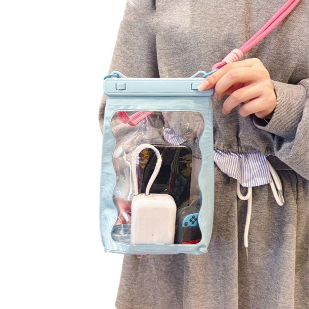 Adjustable Strap Waterproof Phone Bag Transparent Clear Swim Phone Cover Swimming