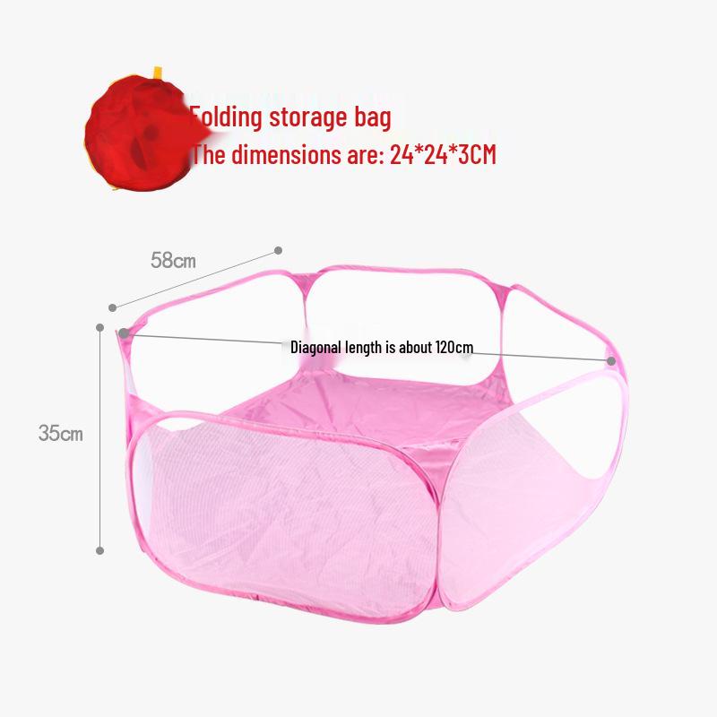 Hexagonal Children's Mesh Ocean Ball Tent and Animal Fence