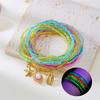 Bracciale Boemo con Perline Imitazione Conchiglia per Donna Stella Marina Tartaruga Bracciale in Corda Intrecciata Fatto a Mano Amicizia Spiaggia Vacanza Gioielli