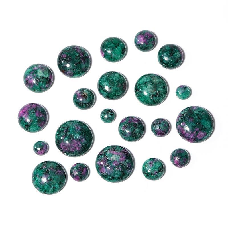 5-10pcs/lot Natural Stone Cabochon 4-25mm Amethyst Tiger Eye Agate Half Round Cabochon For DIY Ring Necklace Jewelry Accessories