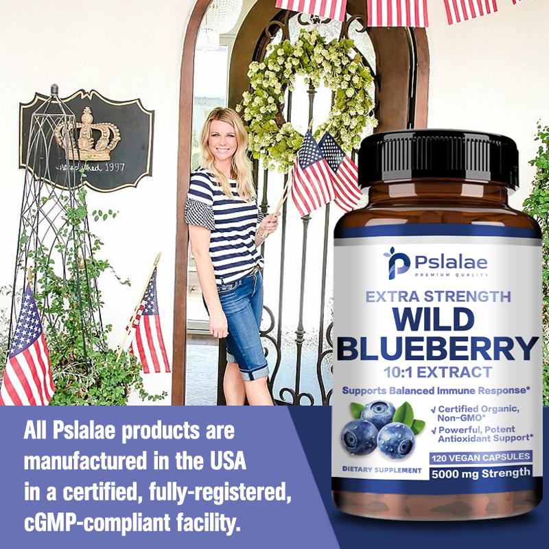 Wild Blueberry Strength 10:1 Extract Capsules - Antioxidant,Vision Health