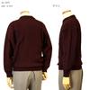 Aspetiva Crew Neck Made in 7 Classic Aran for Made in Japan L Sweater, Japan, 100% Wool, Gauge, Knit, Men/Seniors, (3073 Wine)