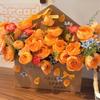 5Pcs Creative Envelope Flower Boxes Hand-Folded Flowers Gift Bag Florist Bouquet Packaging Materials Diy Wedding Party Supplies