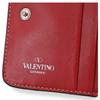 Auth VALENTINO Rockstud Compact Bifold Wallet Leather Va5516eh