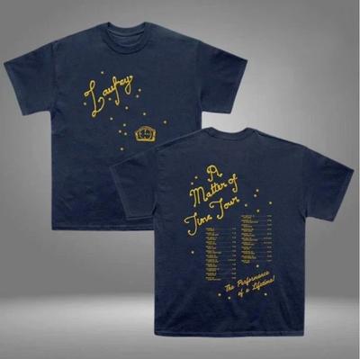 Laufey Merch Store A Matter Of Time Tour Two Sided NAVY TShirt SN203 Unisex T-Shirt