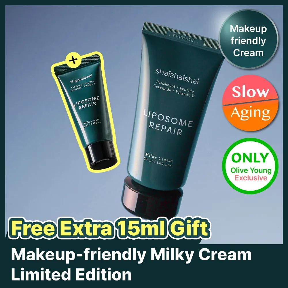 shaishaishai Liposome Repair Milky Cream 50ml Set (+15ml)