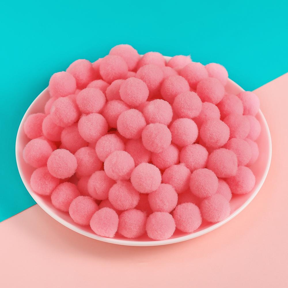 50pcs 10/15mm Multicolor Soft Fluffy Ball Pompom Plush Balls for DIY Sewing Holiday Decorations and Jewelry Making Supplies