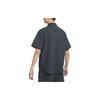 Nike SS24 Life Solid Color Sports Casual Comfortable Soft Lightweight Short Sleeve Shirt Men Shirts Coal-Black FN3223060
