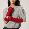 Knitted Long Fingerless Gloves for Women Warm for Autumn and Winter  Cloud Like Soft Texture  Raccoon Fleece  Fingerless Pile Sleeves