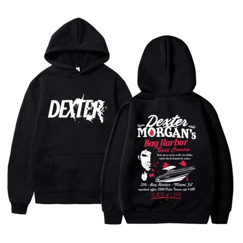 

TV Play Dexter Morgan Graphic Hoodie Man Oversized Streetwear Men Women Casual Vintage Fleece Oversize Hooded Sweatshirt S
