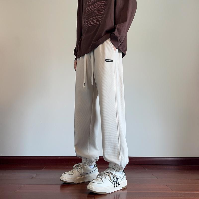 Pants Men's Spring and Autumn New Loose Tie Feet Versatile Casual Sweatpants High Street Ruffian Handsome Sweatpants Trousers