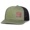 Unisex Brown MILANO Letter Leather Label Baseball Net Caps Outdoor Adjustable Spring and Summer Casual Sunscreen Hat