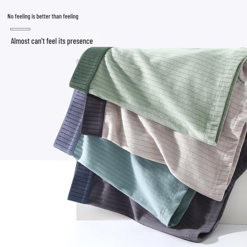 Men's Antibacterial Cotton Boxer Briefs - Trendy & Comfortable for Teens and Boys